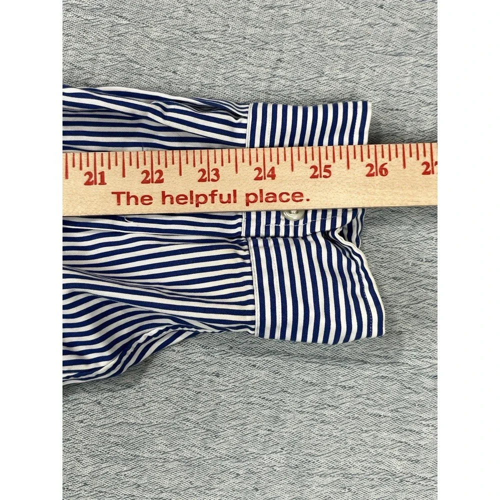 Polo Ralph Lauren Cotton Striped Button Custom Fit 2xl LongSleeve Shirt *Flaw*‎ - Picture 8 of 15